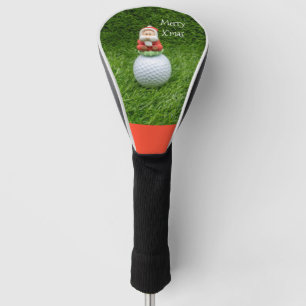 Weihnachtsmann am Golf auf dem Golfball Headcover