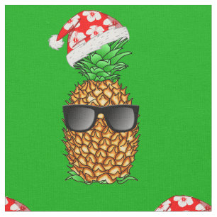 Weihnachtsmann-Ananas Stoff