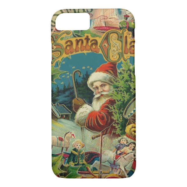 Weihnachtsmann Antike Kunst Case-Mate iPhone Hülle (Rückseite)