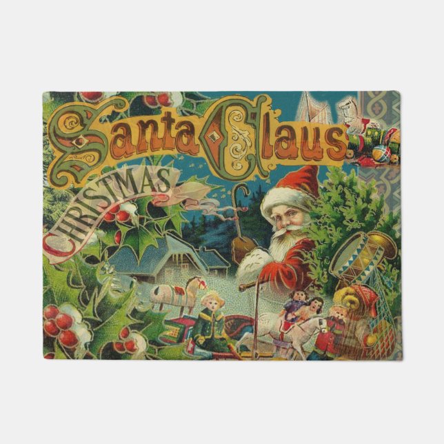 Weihnachtsmann Antike Kunst Fußmatte (Vorderseite)