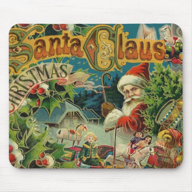 Weihnachtsmann Antike Kunst Mousepad (Vorne)