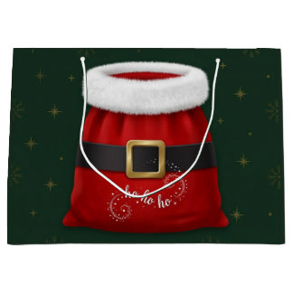 Weihnachtsmann-Anzug-Geschenktasche Weihnachtsgesc Große Geschenktüte