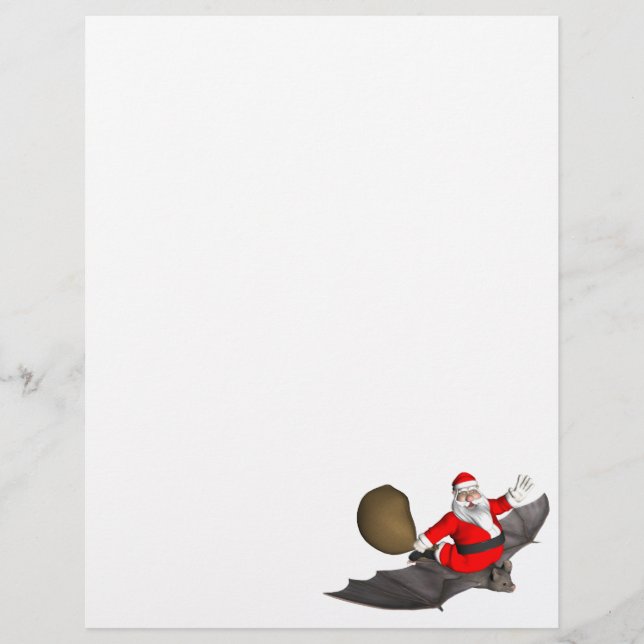 Weihnachtsmann auf dem Flug (Vorderseite)