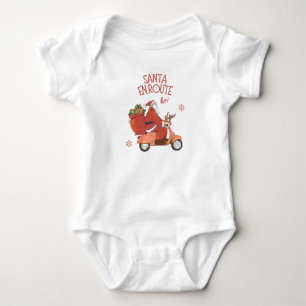 Weihnachtsmann auf dem Weg  Baby Strampler