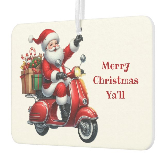 Weihnachtsmann auf einem Scooter Autolufterfrischer (Links)