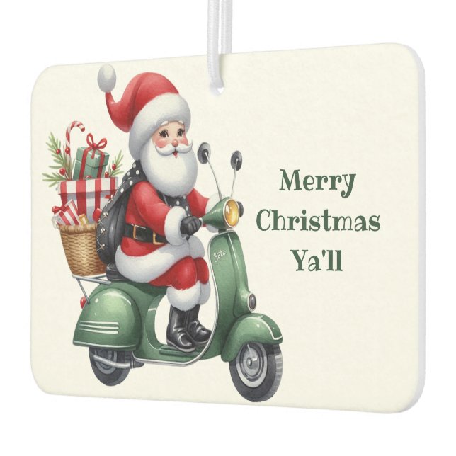 Weihnachtsmann auf einem Scooter Autolufterfrischer (Links)