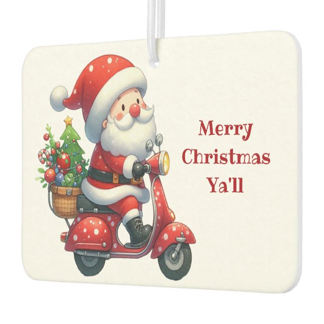 Weihnachtsmann auf einem Scooter Autolufterfrischer (Links)