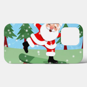 Weihnachtsmann auf Skateboard Case-Mate iPhone Hülle