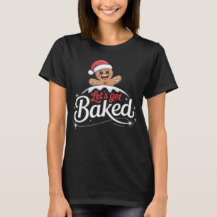 Weihnachtsmann aus Lebkuchen Familie Lasst uns geb T-Shirt