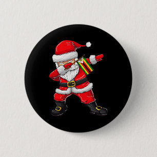 Weihnachtsmann aus Simbabwe Kindermädchen Weihnach Button