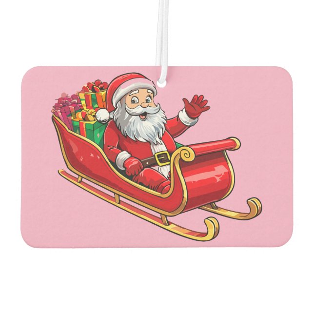 Weihnachtsmann Autolufterfrischer (Rückseite)