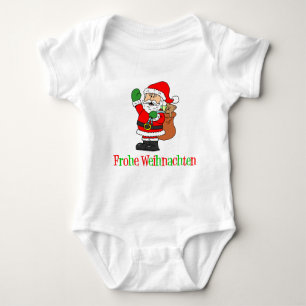 Weihnachtsmann Baby Strampler