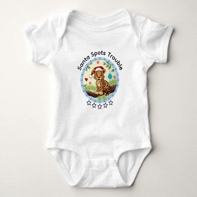 Weihnachtsmann Baby Strampler (Vorderseite)