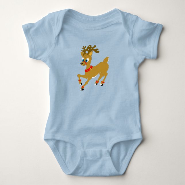 Weihnachtsmann Baby Strampler (Vorderseite)