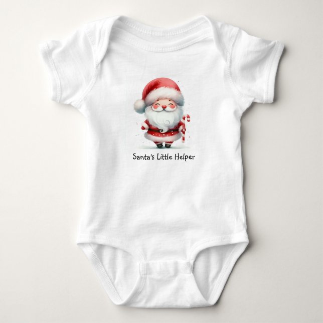 Weihnachtsmann Baby Strampler (Vorderseite)