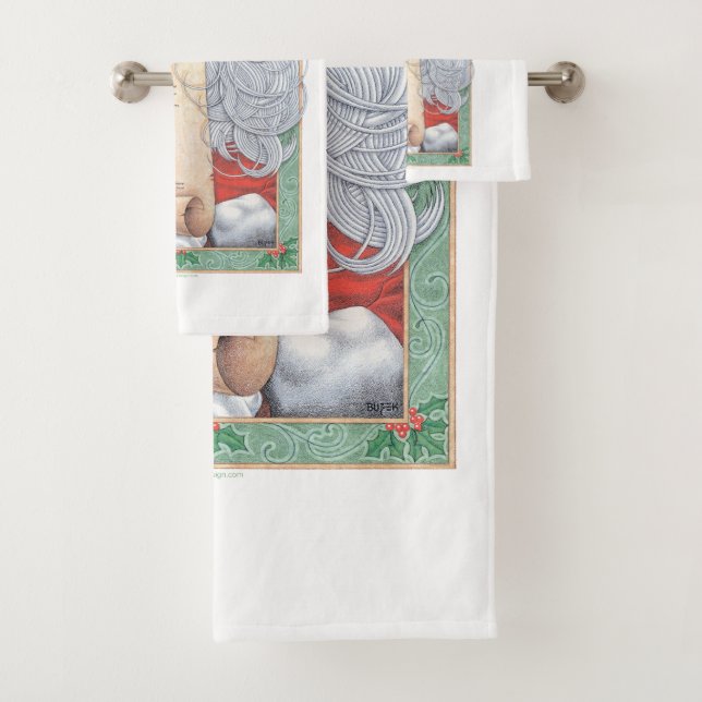 Weihnachtsmann Badhandtuch Set (Insitu)