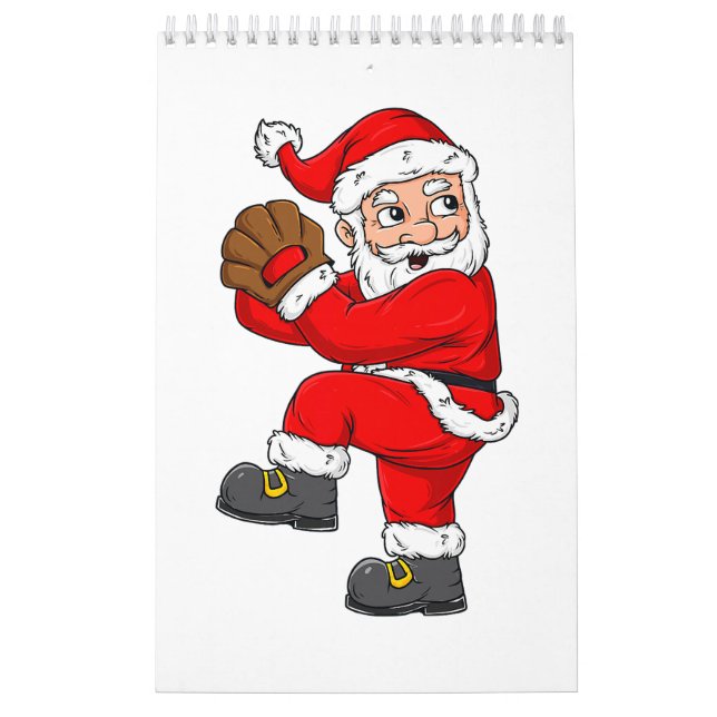 Weihnachtsmann Baseball Catcher Boys Girls Kalender (Titelbild)