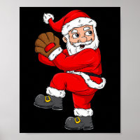 Weihnachtsmann Baseball Pitcher Boys Kinder T