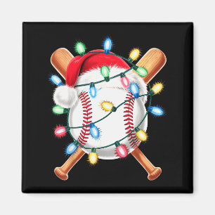 Weihnachtsmann Baseballspieler Weihnachtsmann Hut Magnet