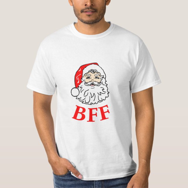 Weihnachtsmann-BESTE FREUNDIN Bestie! T-Shirt (Vorderseite)