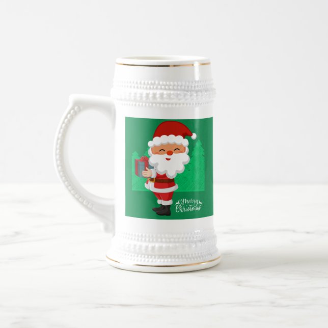 WEIHNACHTSMANN BIERGLAS (Links)