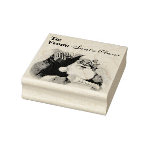 Weihnachtsmann-Briefmarke Gummistempel