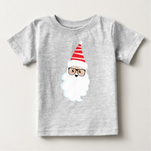 Weihnachtsmann, Brille, Hipster Weihnachten Baby T-shirt