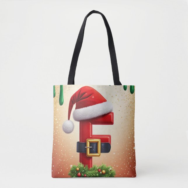 Weihnachtsmann Buchstabe F Mit Weihnachtskranz Akz (Vorderseite)