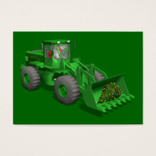 Weihnachtsmann Bulldozerfahrer