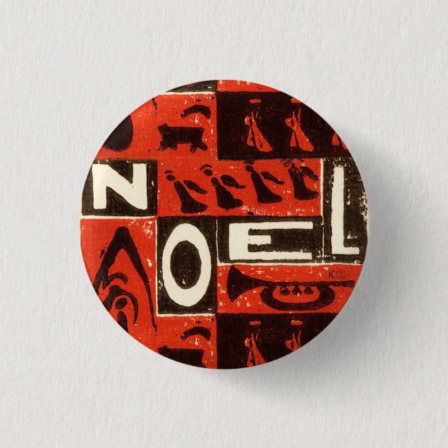 Weihnachtsmann Button (Vorderseite)
