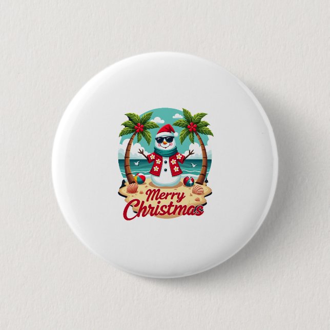 Weihnachtsmann Button (Vorderseite)