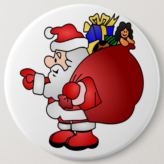 WEIHNACHTSMANN BUTTON (Vorderseite)