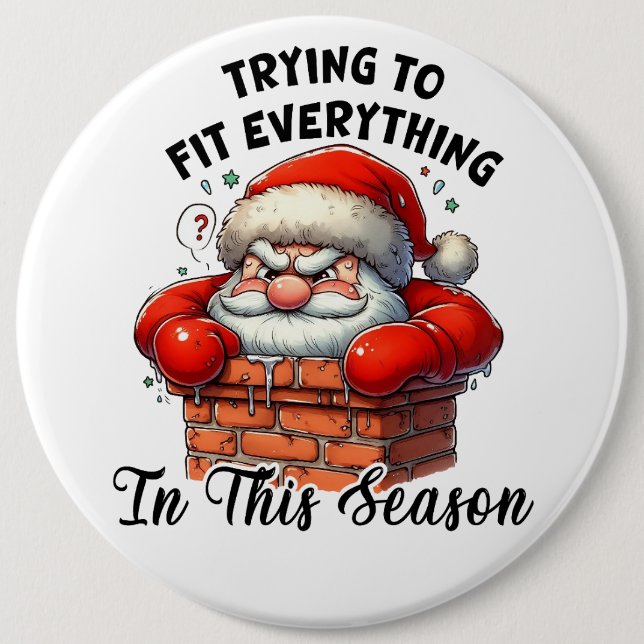 Weihnachtsmann Button (Vorderseite)