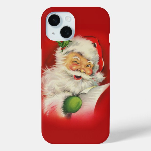 Weihnachtsmann Case-Mate iPhone Hülle (Rückseite)