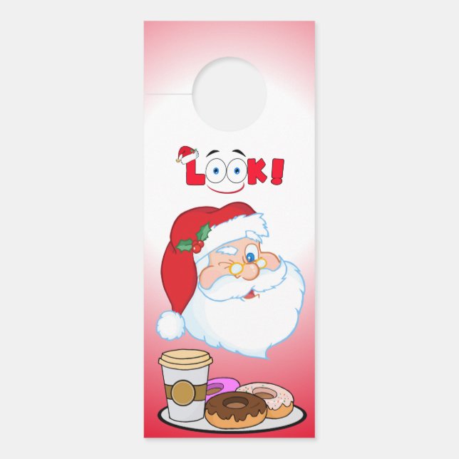 Weihnachtsmann Claus Door Hanger Türanhänger (Vorderseite)