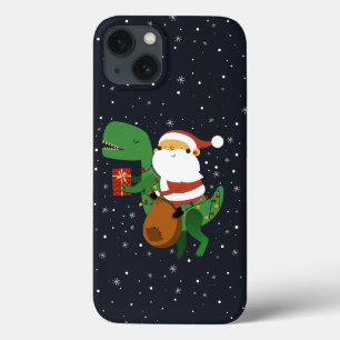 Weihnachtsmann-Claus T-rex Dinosaur Sleigh Case-Mate iPhone Hülle
