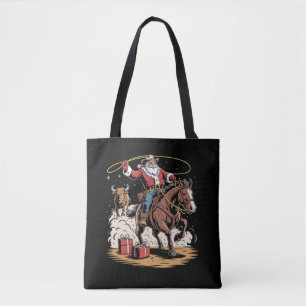 Weihnachtsmann Cowboy Vintage Weihnachten Pferd Ku