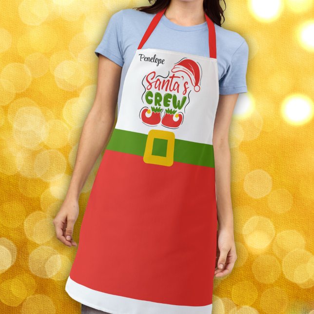 Weihnachtsmann-Crew Weihnachten  Schürze (Von Creator hochgeladen)