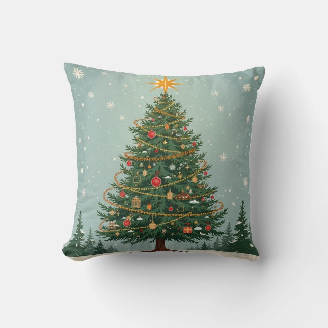 Weihnachtsmann Cushion Pillow Weihnachten Kissen (Vorderseite)