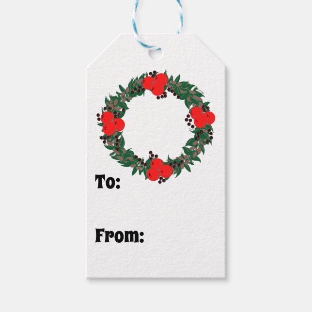 Weihnachtsmann Custom Geschenkanhänger (Vorderseite)