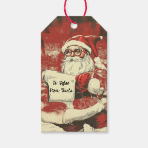 Weihnachtsmann CUSTOM Geschenkanhänger