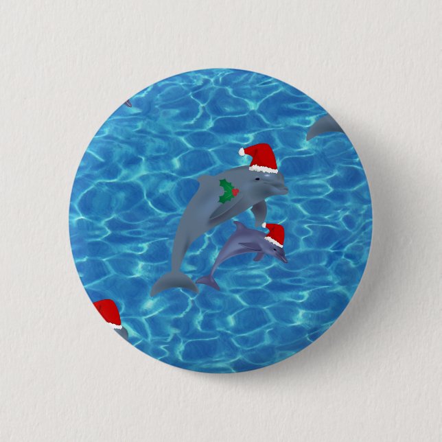 weihnachtsmann delphine button (Vorderseite)