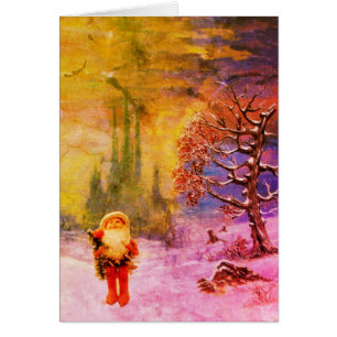 WEIHNACHTSMANN DER GNOMES Winter-Weihnachtsgruß
