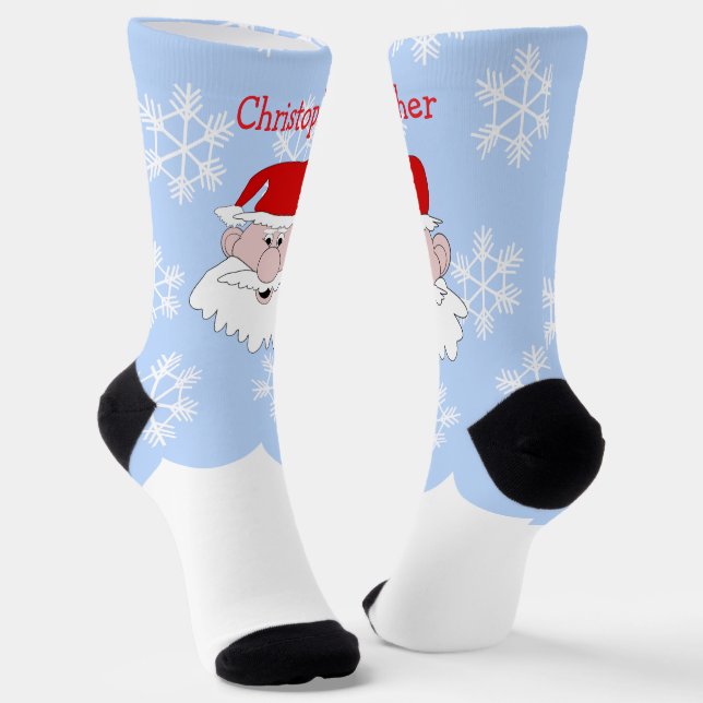 Weihnachtsmann-Design Weihnachten Socken (Gewinkelt)
