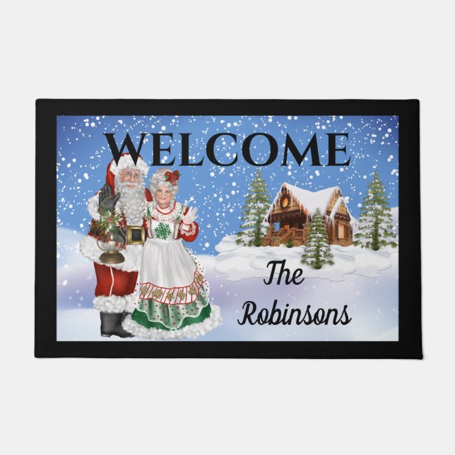 Weihnachtsmann Doormat Door Mat Fußmatte (Vorderseite)