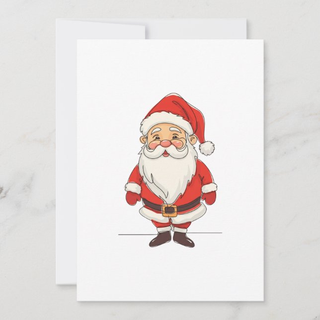 weihnachtsmann einladung (Vorderseite)