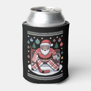 Weihnachtsmann Eishockey Torwart Weihnachten hässl Dosenkühler