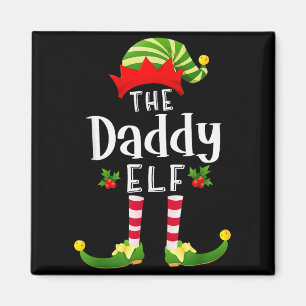 Weihnachtsmann-Elf passende Schlafanzug-Weihnachts Magnet