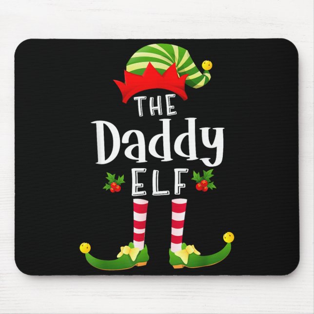 Weihnachtsmann-Elf passende Schlafanzug X-mas-Part Mousepad (Vorne)
