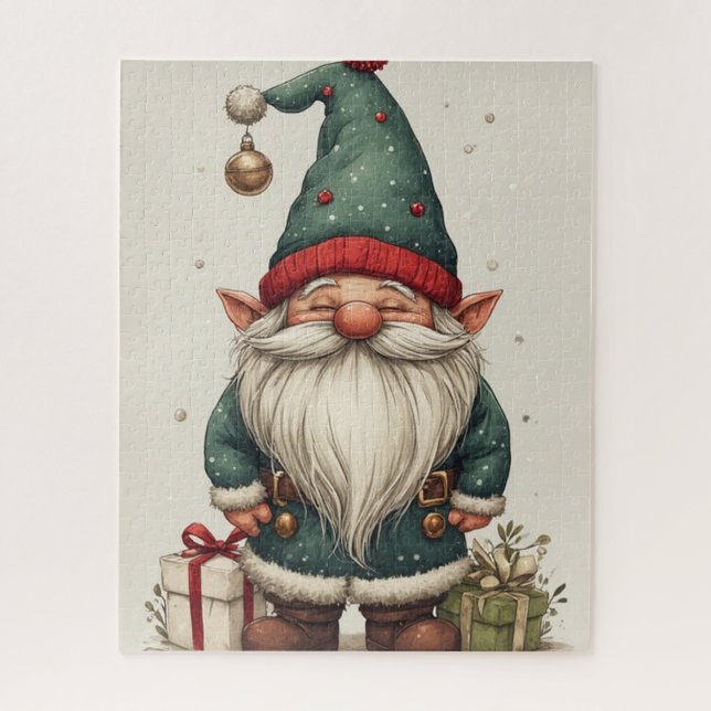 Weihnachtsmann-Elf Puzzle (Vertikal)